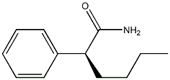 [S,(+)]-2-Phenylhexanamide Struktur