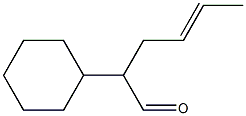 2-Cyclohexyl-3-(1-propenyl)propanal Struktur