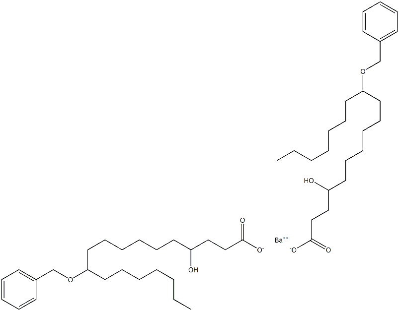 Bis(11-benzyloxy-4-hydroxystearic acid)barium salt Struktur