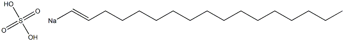 Sulfuric acid 1-heptadecenyl=sodium salt Struktur