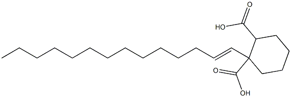 Cyclohexane-1,2-dicarboxylic acid hydrogen 1-(1-tetradecenyl) ester Struktur