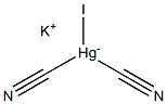 Potassium iododicyanomercurate(II) Struktur