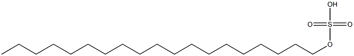 Sulfuric acid hydrogen nonadecyl ester Struktur