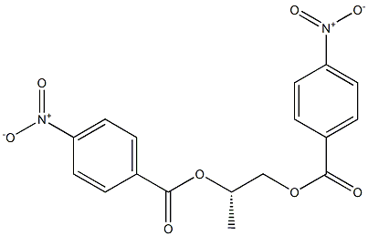 [S,(+)]-1,2-Propanediol bis(p-nitrobenzoate) Struktur