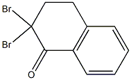 2,2-Dibromo-1,2,3,4-tetrahydronaphthalene-1-one Struktur