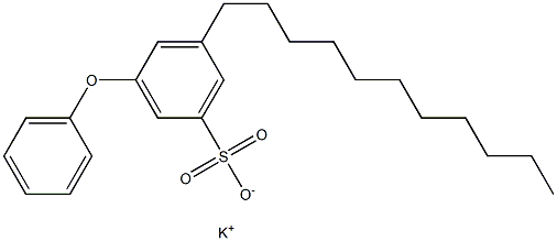 3-Phenoxy-5-undecylbenzenesulfonic acid potassium salt Struktur