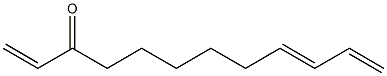 (9E)-1,9,11-Dodecatrien-3-one Struktur