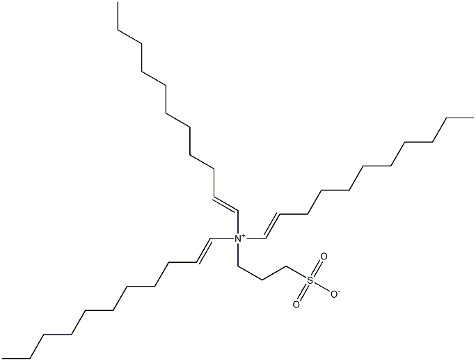 N,N-Di(1-undecenyl)-N-(3-sulfonatopropyl)-1-undecen-1-aminium Struktur