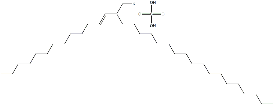 Sulfuric acid 2-(1-tridecenyl)icosyl=potassium ester salt Struktur