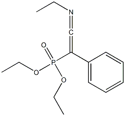 1-(Diethoxyphosphinyl)-1-phenyl-N-ethylketenimine Struktur