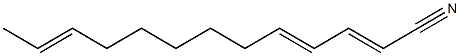 2,4,11-Tridecatrienenitrile Struktur