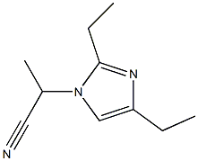 1-(1-Cyanoethyl)-2,4-diethyl-1H-imidazole Struktur