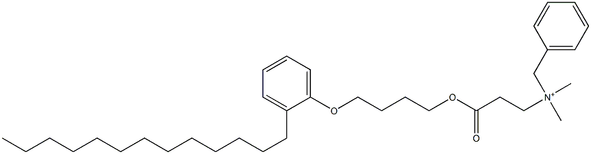 N,N-Dimethyl-N-benzyl-N-[2-[[4-(2-tridecylphenyloxy)butyl]oxycarbonyl]ethyl]aminium Struktur