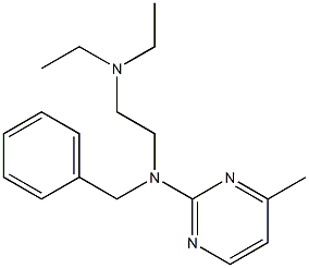 N-Benzyl-N',N'-diethyl-N-(4-methyl-2-pyrimidinyl)ethylenediamine Struktur