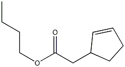 2-Cyclopentenylacetic acid butyl ester Struktur