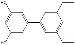 5-(3,5-Diethylphenyl)benzene-1,3-diol Struktur