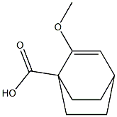 2-Methoxybicyclo[2.2.2]oct-2-ene-1-carboxylic acid Struktur