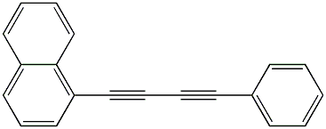 1-(1-Naphthalenyl)-4-phenyl-1,3-butadiyne Struktur