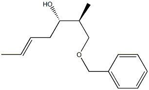 (2S,3S)-1-(Benzyloxy)-2-methyl-5-hepten-3-ol Struktur