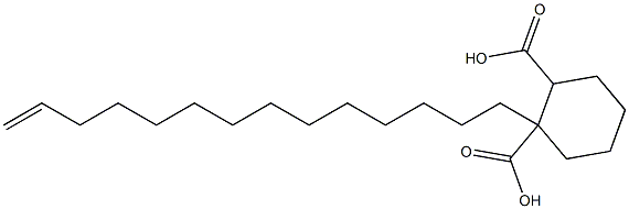 Cyclohexane-1,2-dicarboxylic acid hydrogen 1-(13-tetradecenyl) ester Struktur