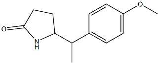 5-[1-(4-Methoxyphenyl)ethyl]pyrrolidin-2-one Struktur