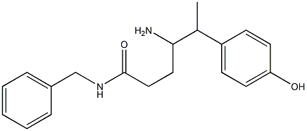 N-Benzyl-4-amino-5-(4-hydroxyphenyl)hexanamide Struktur