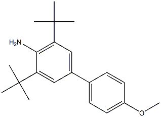 4'-Methoxy-3,5-di-tert-butylbiphenyl-4-amine Struktur