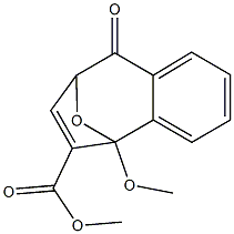 8,9-Dihydro-5-methoxy-9-oxo-5,8-epoxy-5H-benzocycloheptene-6-carboxylic acid methyl ester Struktur