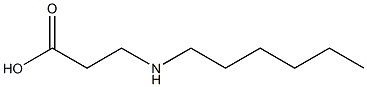 3-(Hexylamino)propionic acid Struktur