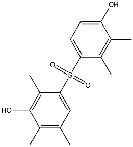 3,4'-Dihydroxy-2,2',3',4,5-pentamethyl[sulfonylbisbenzene] Struktur