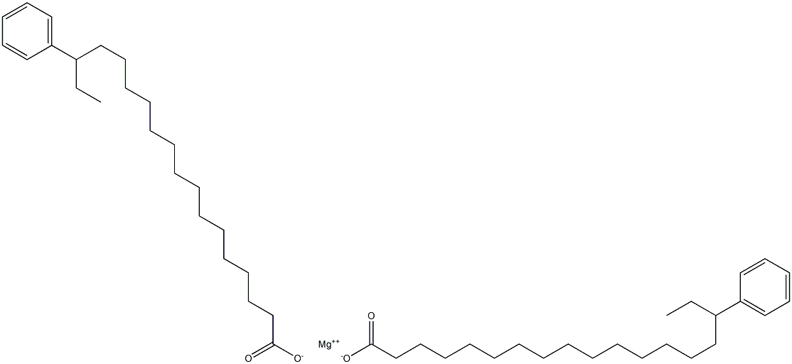 Bis(16-phenylstearic acid)magnesium salt Struktur