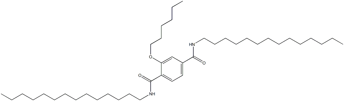 2-(Hexyloxy)-N,N'-ditetradecylterephthalamide Struktur