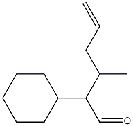 2-Cyclohexyl-3-(2-propenyl)butanal Struktur