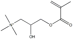 Trimethyl[2-hydroxy-3-(methacryloyloxy)propyl]aminium Struktur