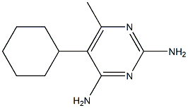 5-Cyclohexyl-6-methylpyrimidine-2,4-diamine Struktur