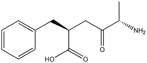 (2S)-2-[(S)-3-Amino-2-oxobutyl]-3-phenylpropanoic acid Struktur