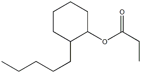 Propionic acid 2-pentylcyclohexyl ester Struktur