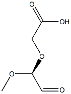 (+)-[(S)-2-Oxo-1-methoxyethoxy]acetic acid Struktur