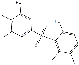 2,3'-Dihydroxy-4',5,5',6-tetramethyl[sulfonylbisbenzene] Struktur