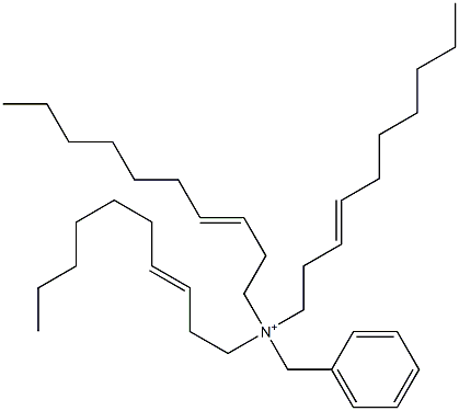 Tri(3-decenyl)benzylaminium Struktur