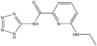 6-Ethylamino-N-(1H-tetrazol-5-yl)pyridine-2-carboxamide Struktur