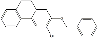 9,10-Dihydro-2-(benzyloxy)phenanthren-3-ol Struktur