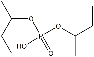 Phosphoric acid hydrogen di-sec-butyl ester Struktur