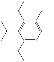 Ethyltriisopropylbenzene Struktur