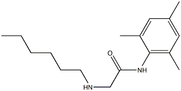 2-Hexylamino-2',4',6'-trimethylacetanilide Struktur