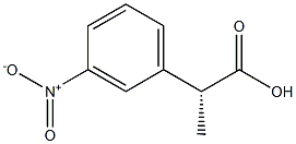 [R,(-)]-m-Nitrohydratropic acid Struktur