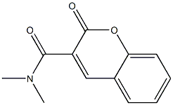 N,N-Dimethyl-2-oxo-2H-1-benzopyran-3-carboxamide Struktur