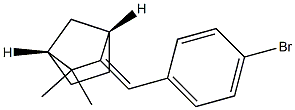 (1S,4R,E)-2-(4-Bromobenzylidene)-3,3-dimethylbicyclo[2.2.1]heptane Struktur