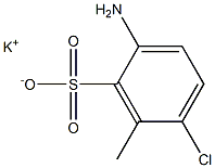 2-Amino-5-chloro-6-methylbenzenesulfonic acid potassium salt Struktur