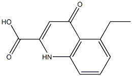 5-Ethyl-1,4-dihydro-4-oxoquinoline-2-carboxylic acid Struktur